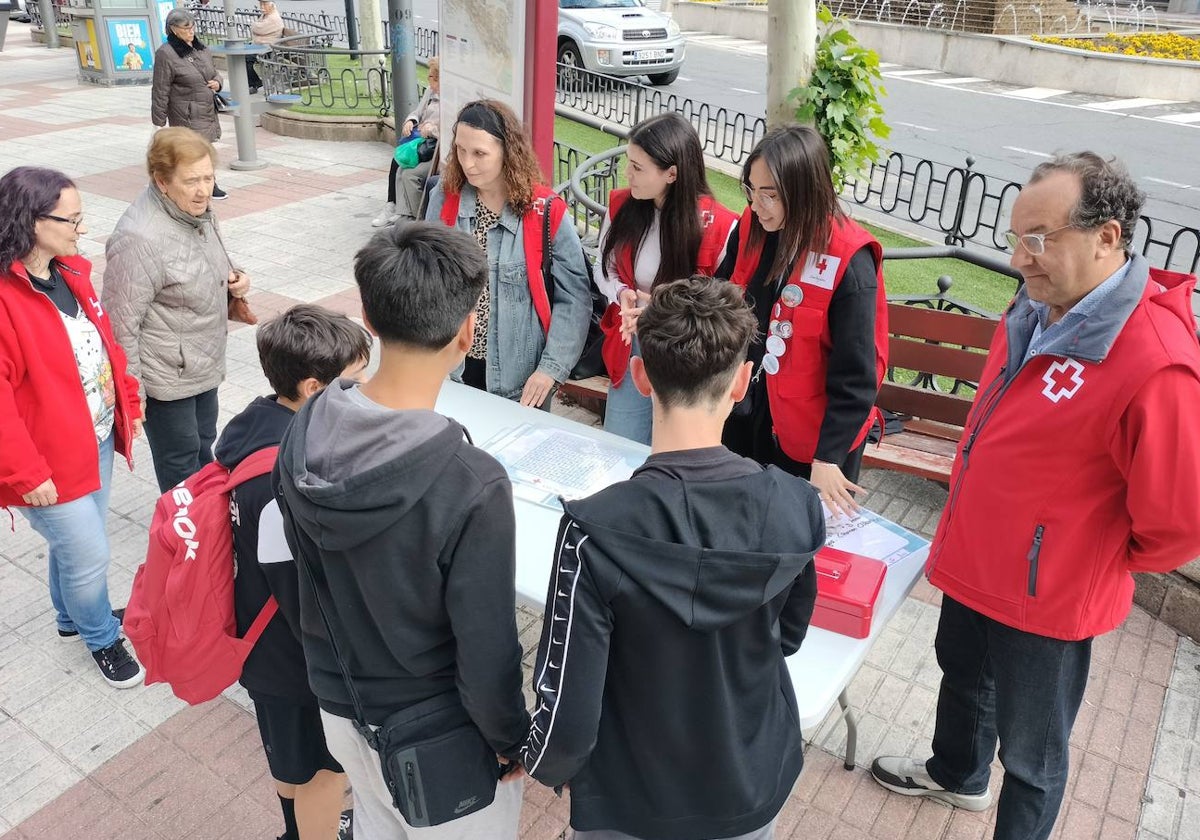 Imagen de una de las actividades realizadas esta tarde en La Corredera.TEL