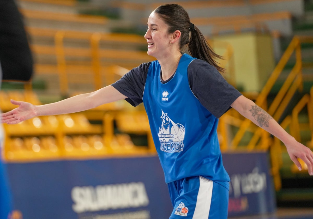 Çakir, durante un entrenamiento en el pabellón de Würzburg.