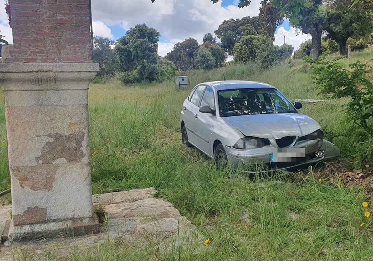 Imagen del vehículo siniestrado en el accidente en Terradillos