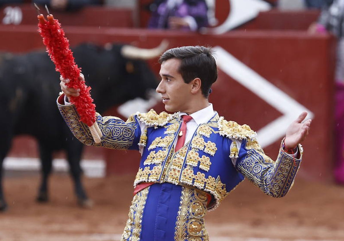 Ismael Martín, en la plaza de toros de La Glorieta.