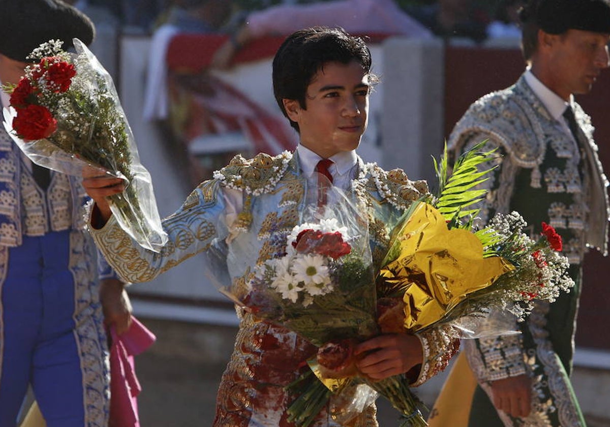 Marco Pérez, en la plaza de toros de Guijuelo.