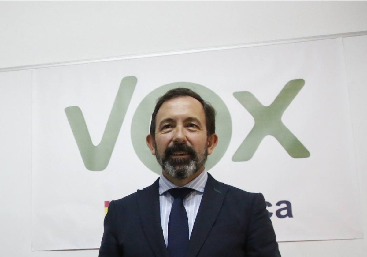 El procurador salmantino por Vox Javier Bernardo Teira Lafuente.