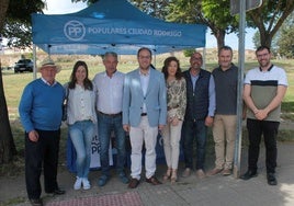 Stand del Partido Popular de Ciudad Rodrigo, durante esta mañana