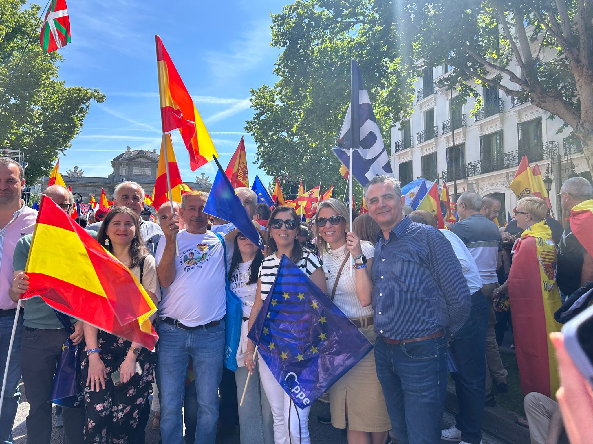 La expedición salmantina en la manifestación de Madrid, en imágenes