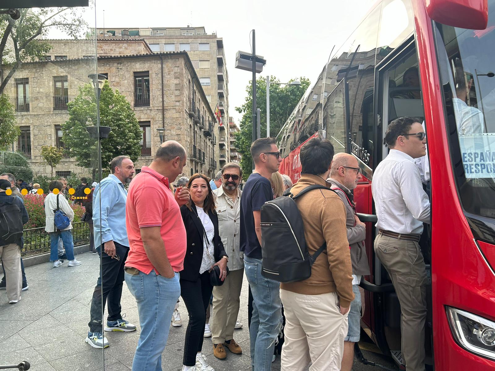 La expedición salmantina en la manifestación de Madrid, en imágenes