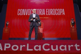 Luis de la Fuente, dando la convocatoria para la Eurocopa de este verano.