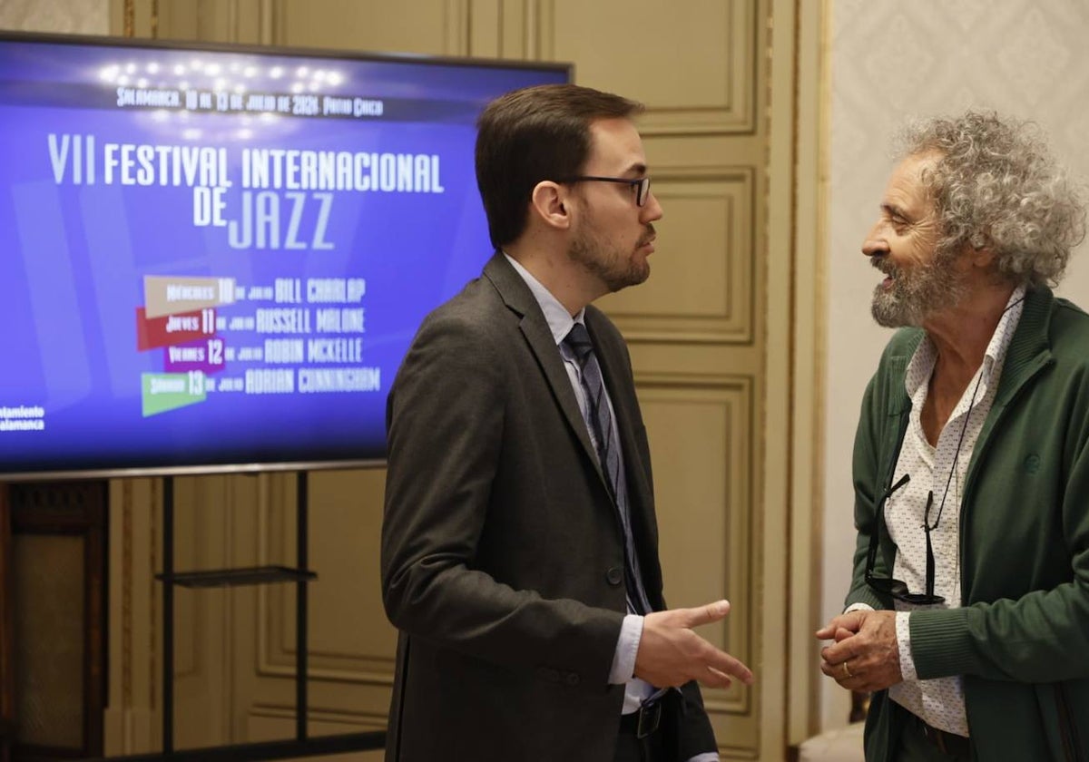 Ángel Fernández Silva y Fernando Viñals en la presentación del festival.