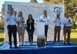 Los ponentes en el acto del Partido Popular en Santa Marta de Tormes