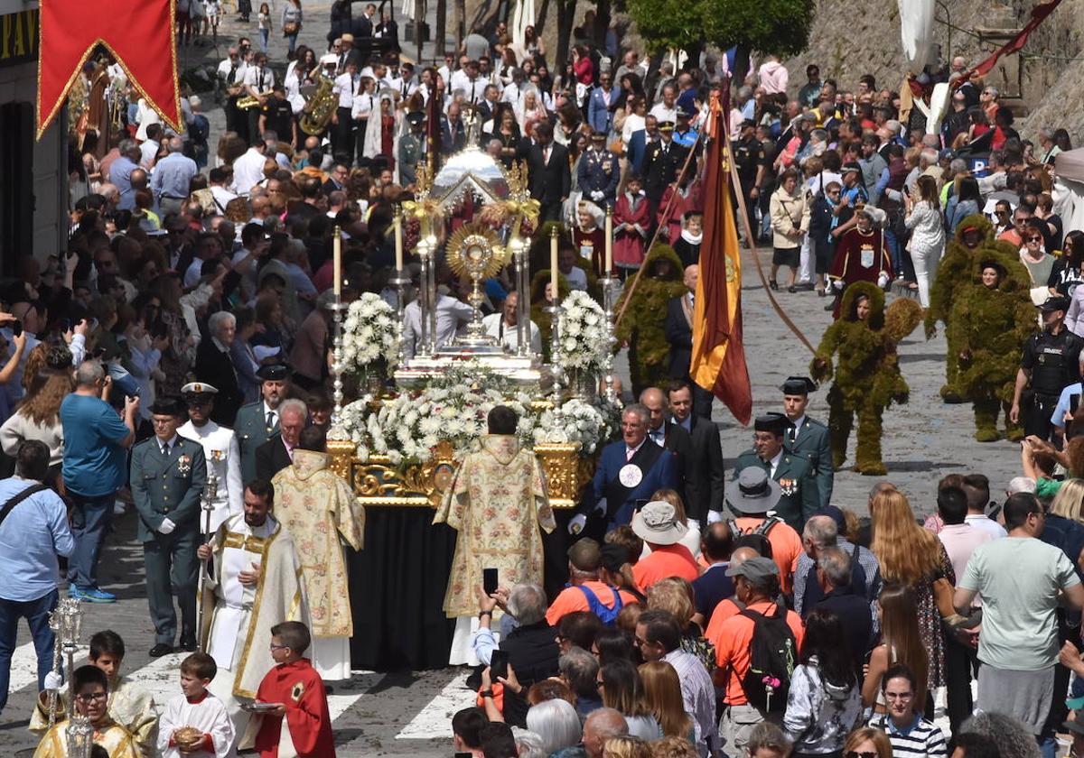 Imagen de la procesión del Corpus Cristi en su edición de 2023.