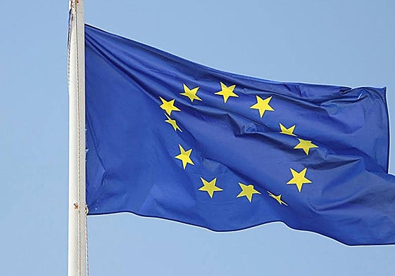 Imagen de la bandera de la Unión Europea.