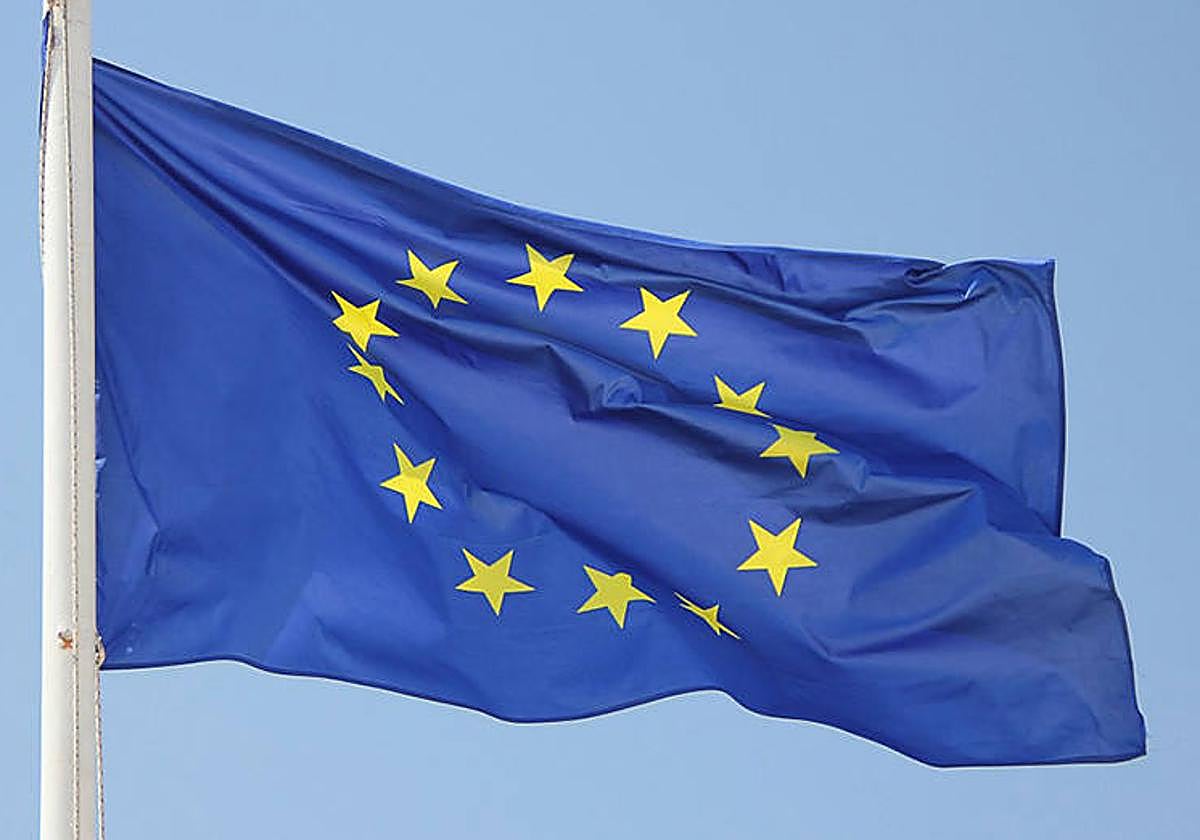 Imagen de la bandera de la Unión Europea.