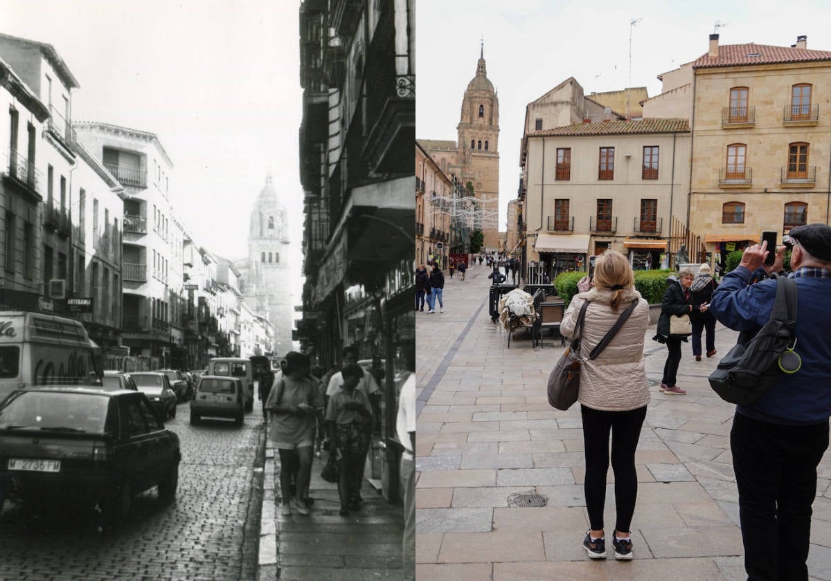 Salamanca en el ayer: así ha cambiado la Rúa en los últimos años