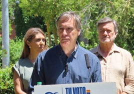 Carbayo durante su intervención esta mañana en Peñaranda.