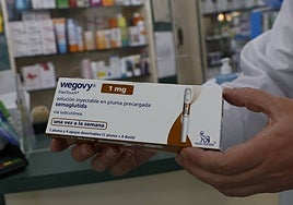 El fármaco para ayudar a adelgazar en una farmacia de Salamanca.