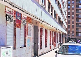 Bajos de un edificio de la calle Don Bosco en proceso de transformación en apartamentos para uso residencial.