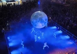 El espectáculo de danza en la Plaza Mayor.