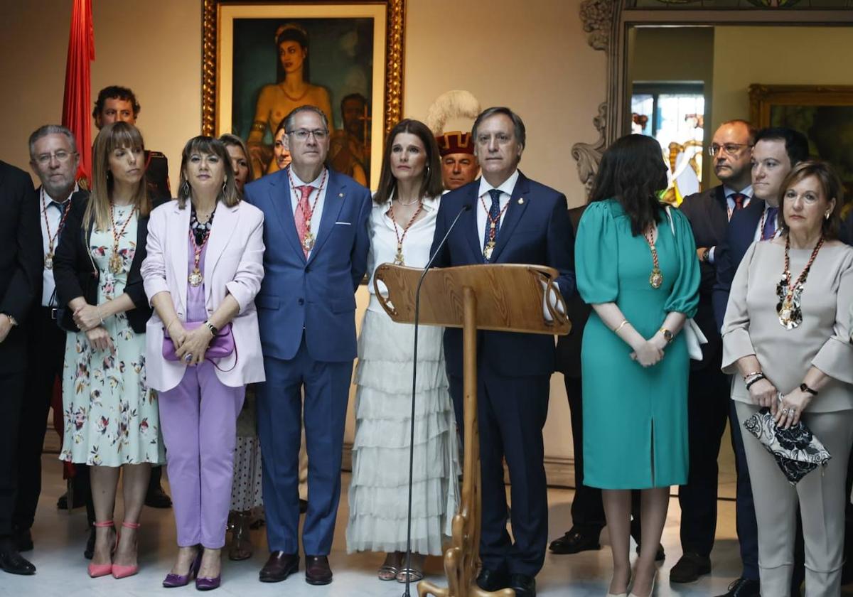 El alcalde de Salamanca Carlos García Carbayo en su discurso.