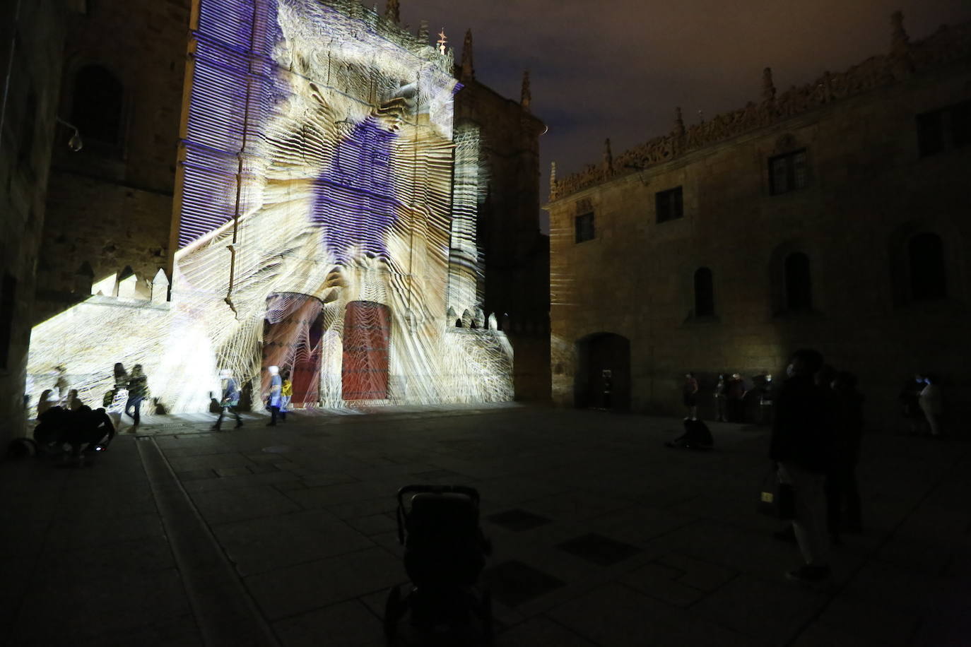 Imagen de uno de los videomappings que se proyectaron en la pasada edición en el Patio de las Escuelas Menores.