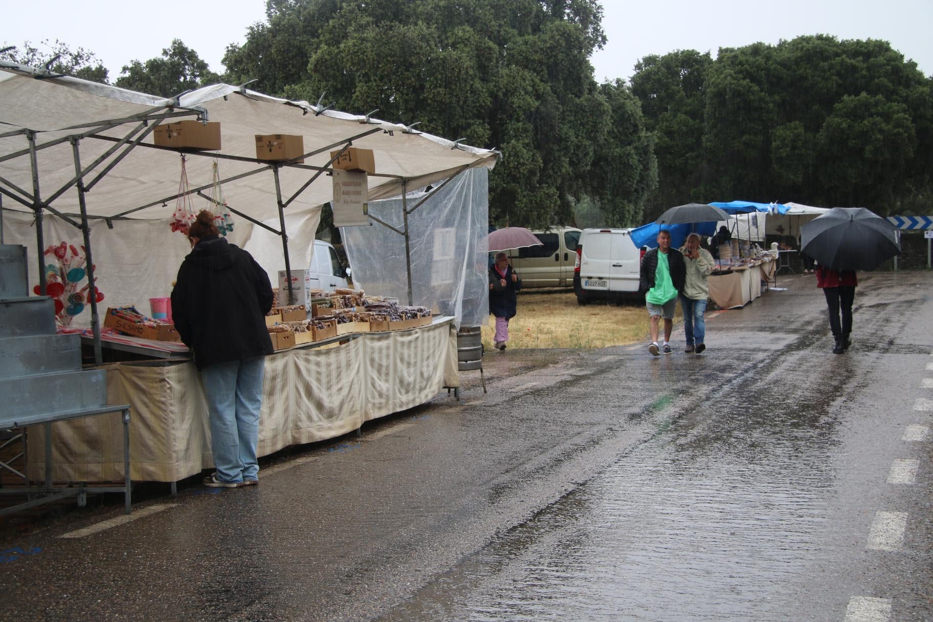 La lluvia desluce la romería grande del Cristo de Cabrera