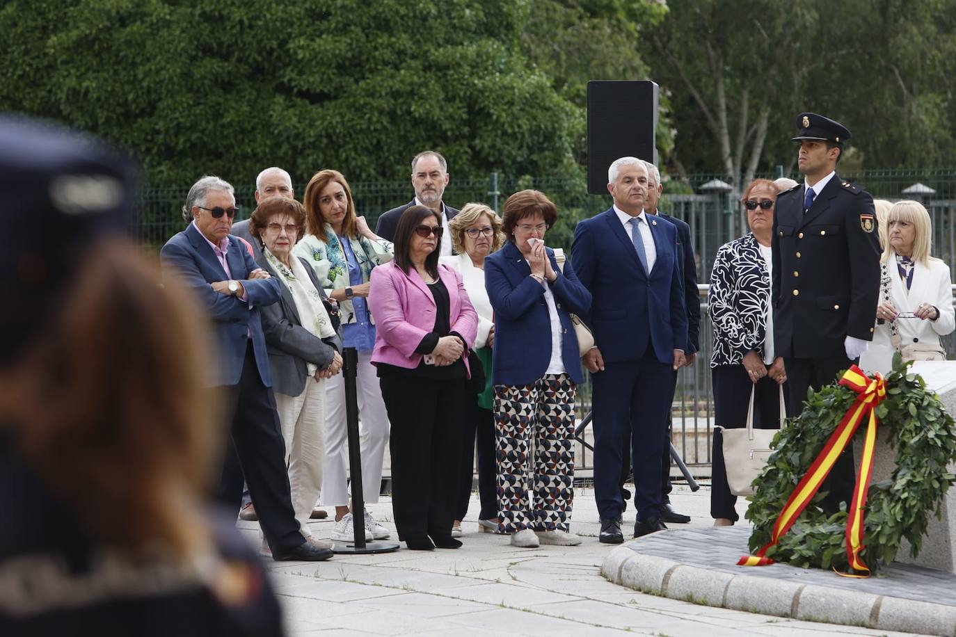 Así ha sido el emotivo recuerdo de la Policía Nacional de Salamanca a los agentes asesinados a manos de grupos terroristas