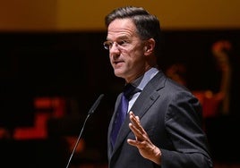 El primer ministro en funciones de Países Bajos, Mark Rutte.