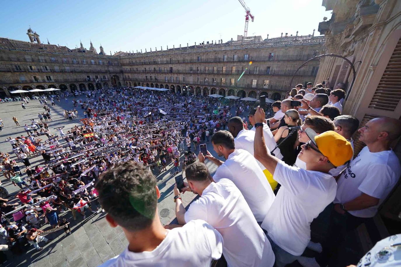 La recepción del Salamanca UDS en el Ayuntamiento, en imágenes