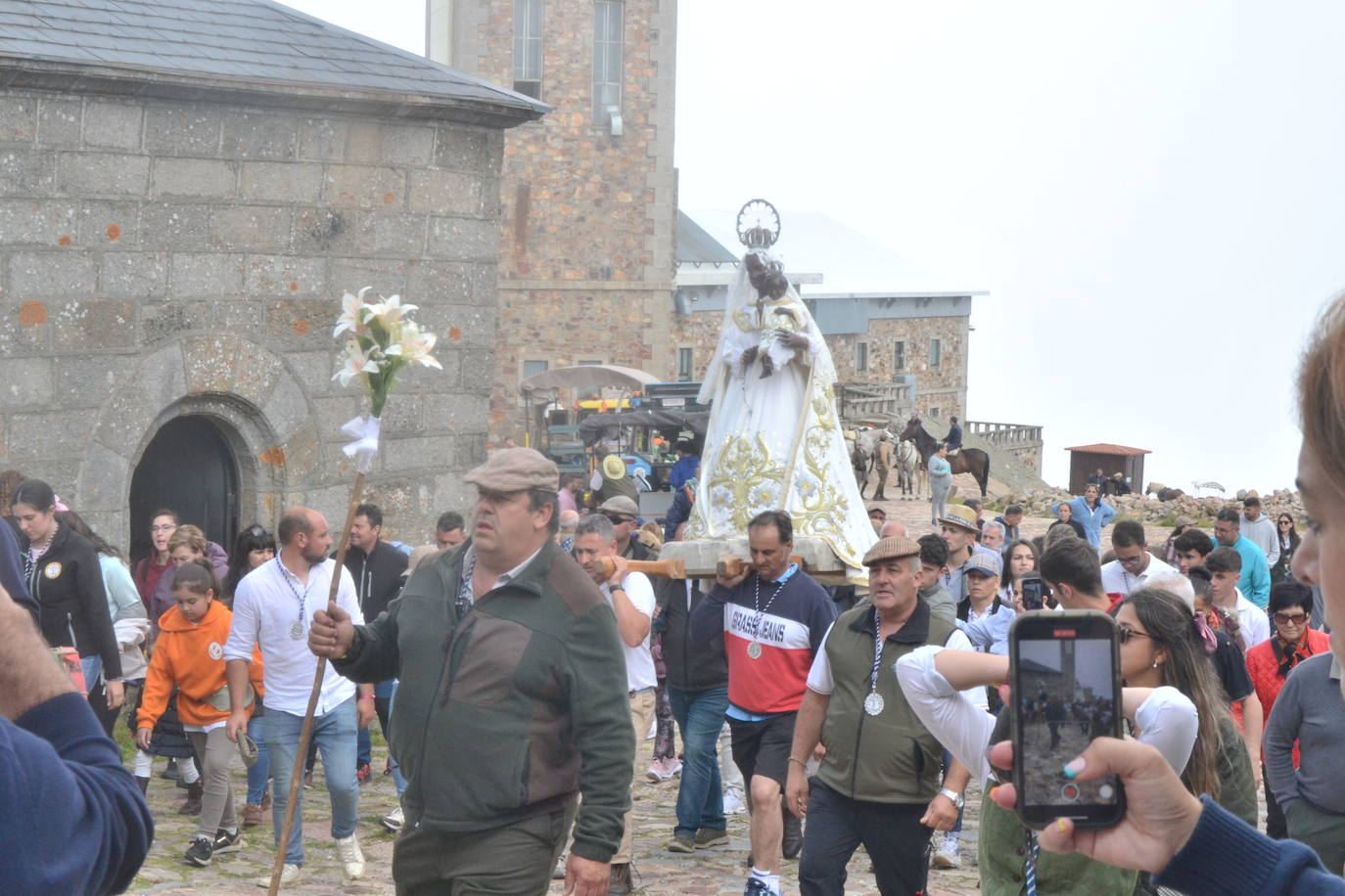 Los romeros de la Peña de Francia llegan al santuario