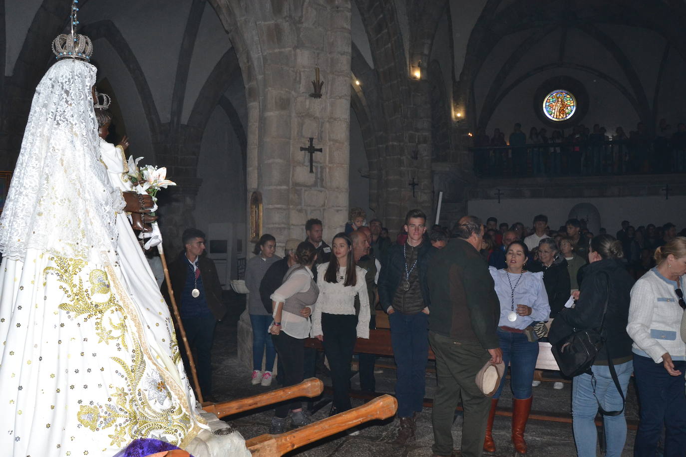 Los romeros de la Peña de Francia llegan al santuario