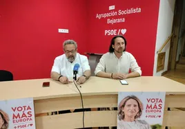 José Luis Rodríguez y Antonio Cámara, el día en que anunciaron la presentación de la denuncia.