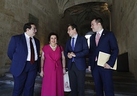 Pablo Ramos, Marta del Pozo, Juan Manuel Corchado y Emilio Ferrero.