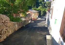 Imagen de una de las calles de La Glorieta donde se ha intervenido.