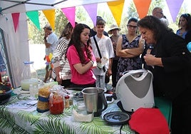 El taller de cocina de verano en la Feria del Comercio