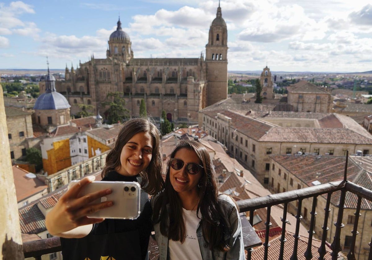 Selfi en las Torres de la Clerecía.