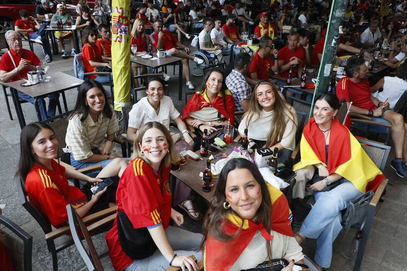 Salamanca sale a la calle para apoyar al combinado nacional