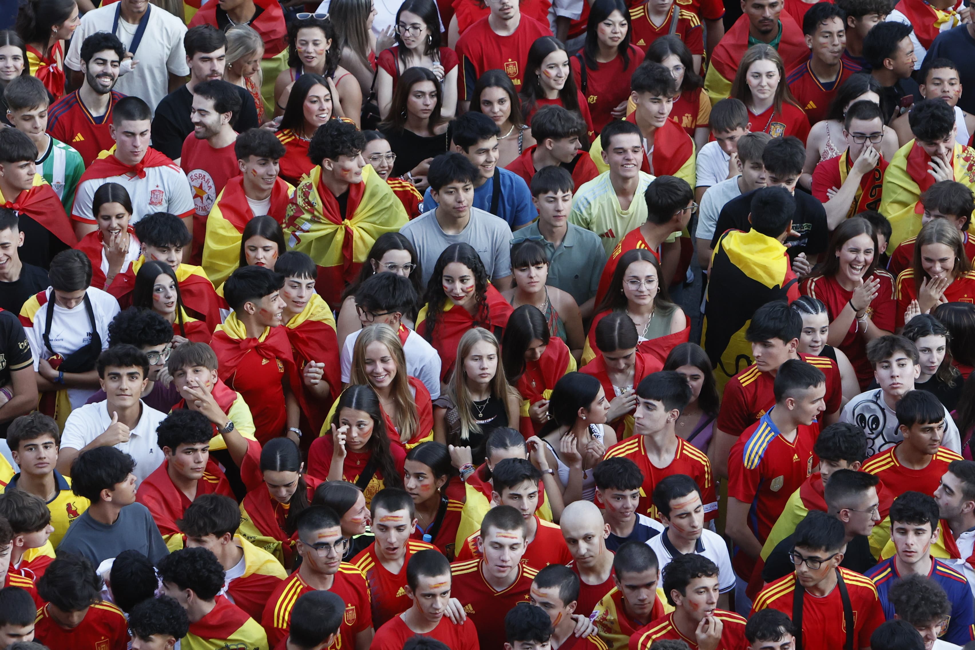 Salamanca sale a la calle para apoyar al combinado nacional