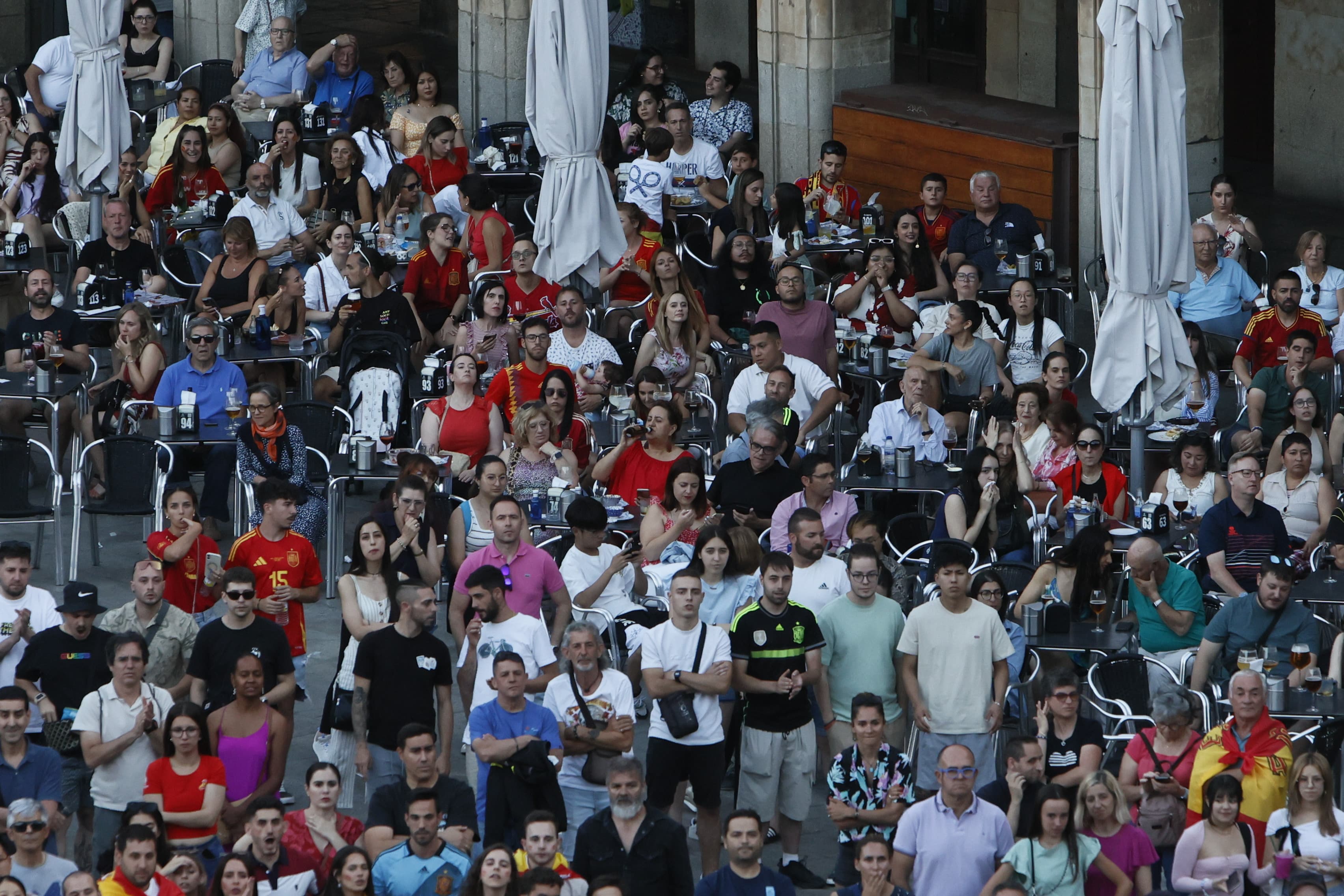 Salamanca sale a la calle para apoyar al combinado nacional