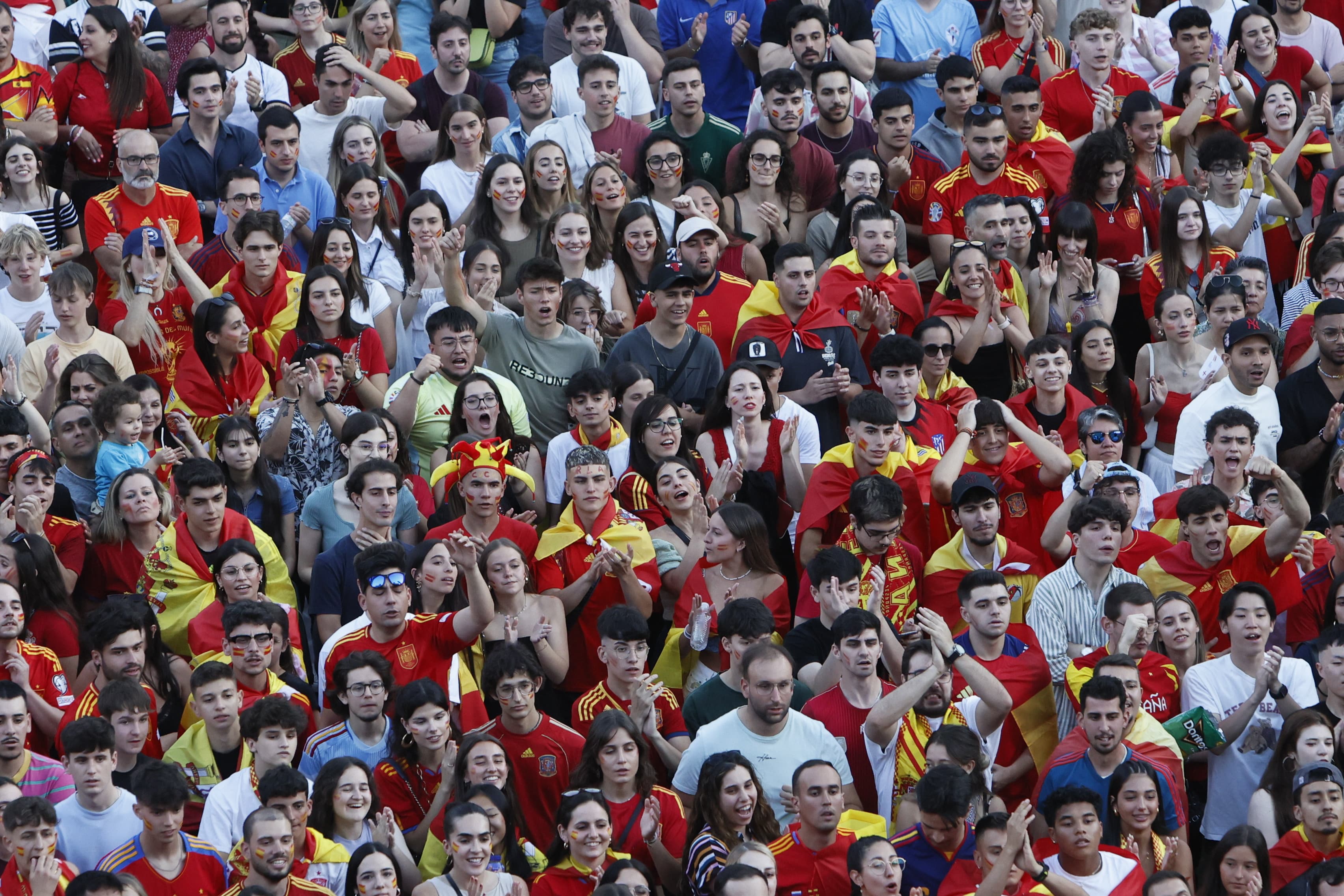 Salamanca sale a la calle para apoyar al combinado nacional