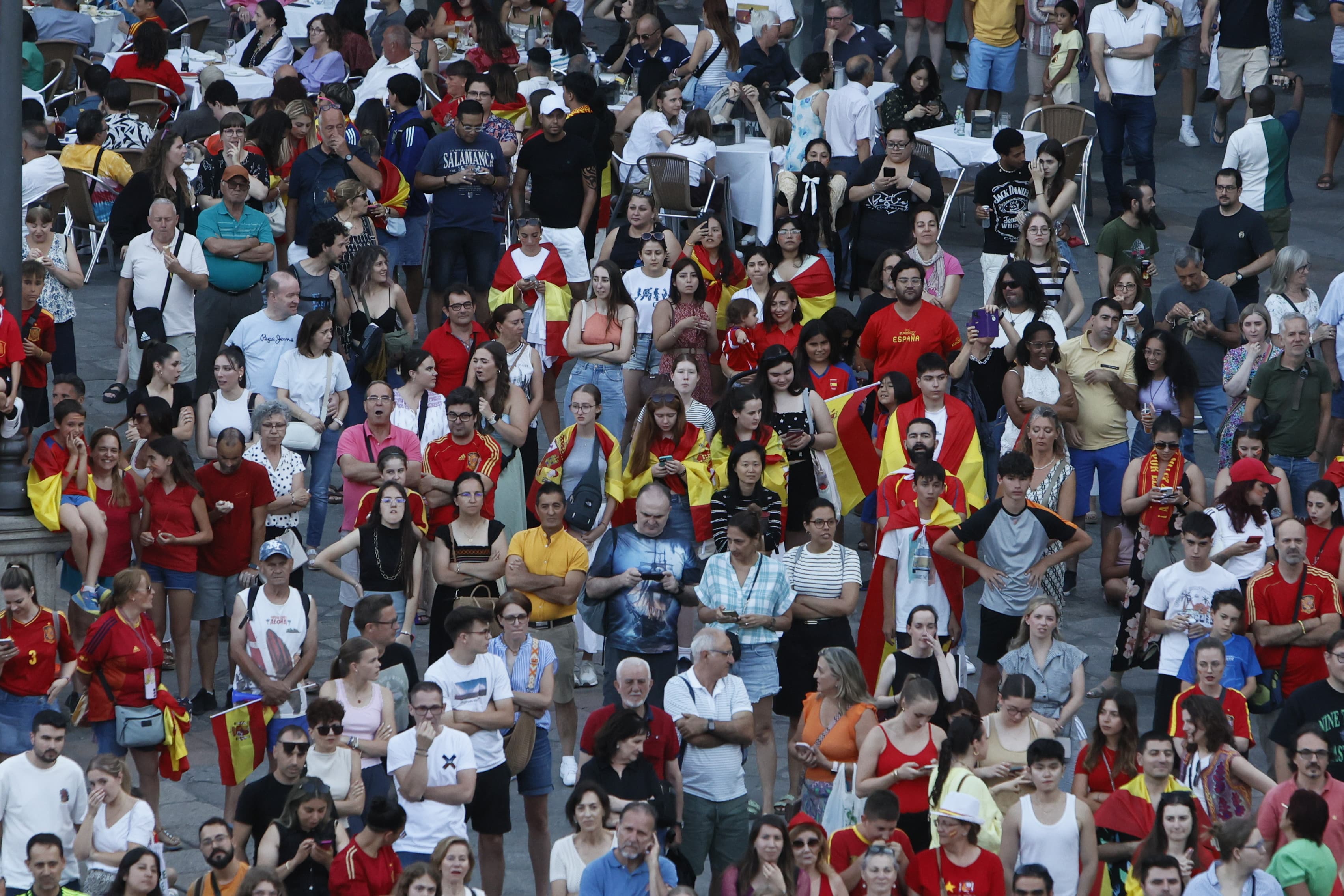 Salamanca sale a la calle para apoyar al combinado nacional