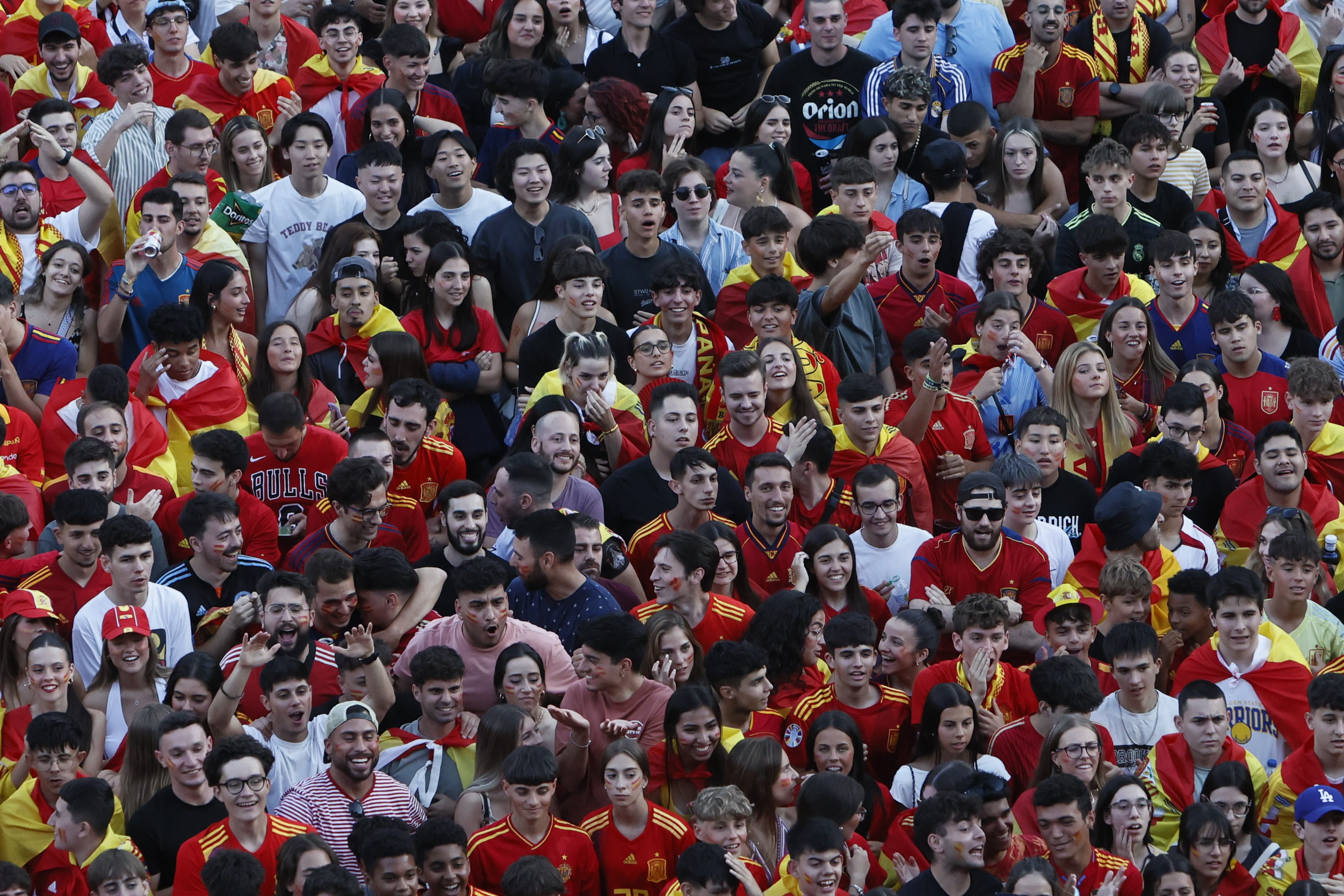 Salamanca sale a la calle para apoyar al combinado nacional