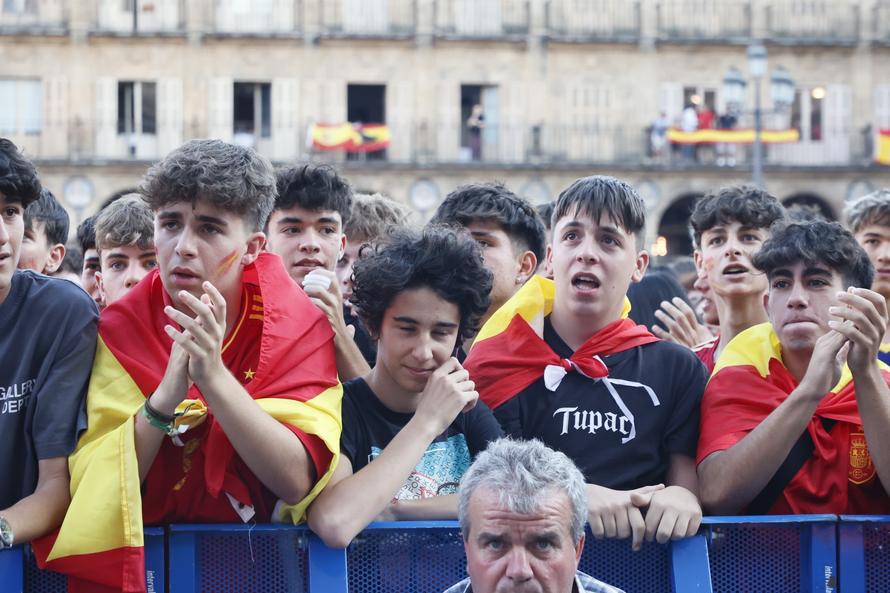 Salamanca sale a la calle para apoyar al combinado nacional