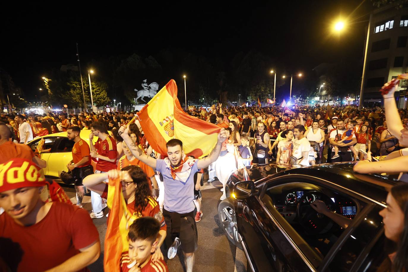 Así se celebró en Salamanca la victoria de España en la Eurocopa