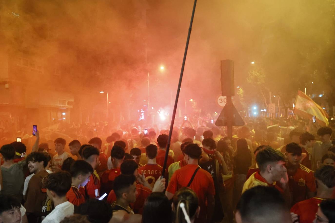 Así se celebró en Salamanca la victoria de España en la Eurocopa