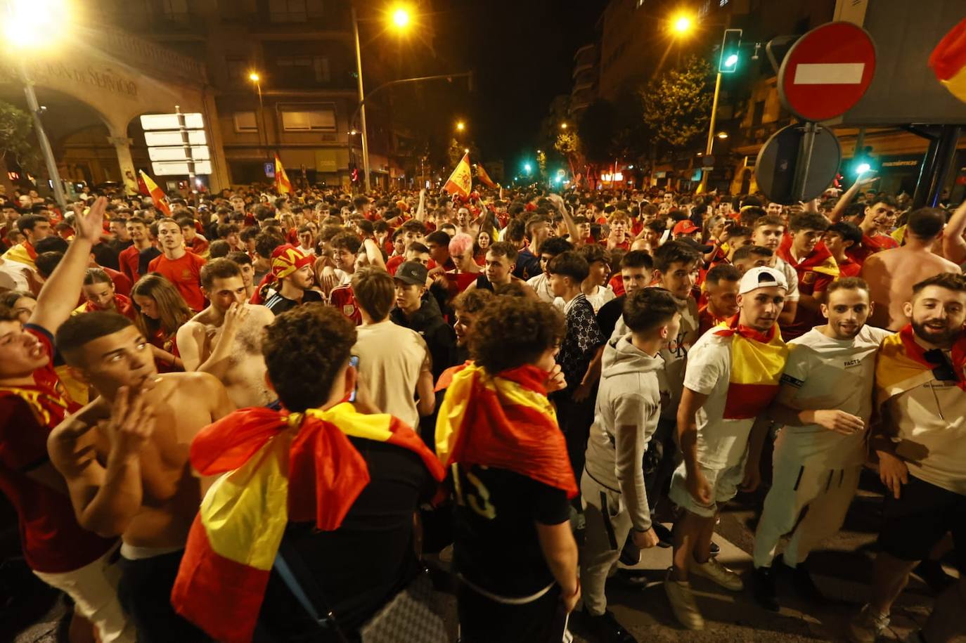 Así se celebró en Salamanca la victoria de España en la Eurocopa