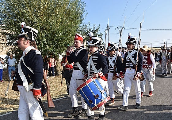 Recreación de la batalla durante el año pasado.