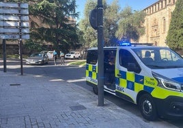 Una ambulancia se ha trasladado al lugar para atender a la afectada.