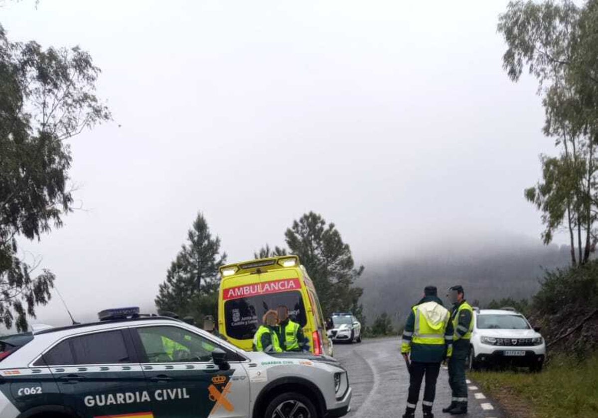 despliegue movilizado por el accidente en Garcibuey.