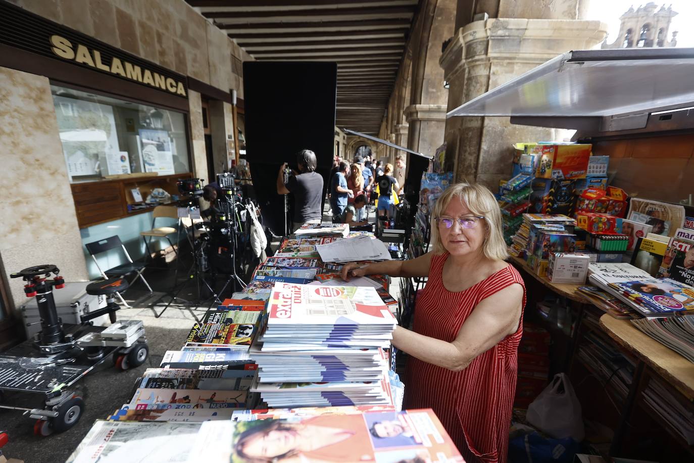 La Plaza Mayor se convierte en el escenario de la nueva serie de Amazon