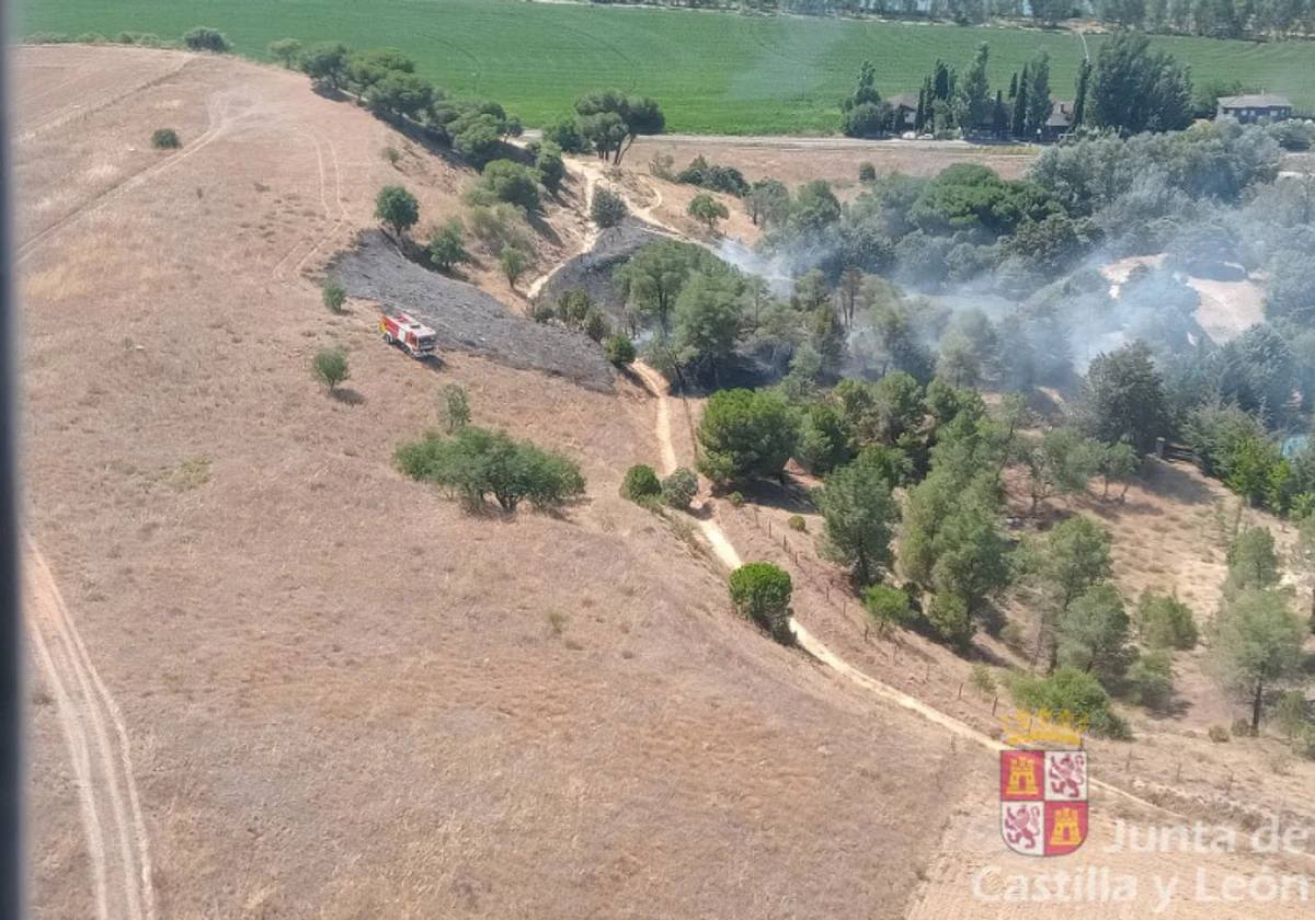 Incendio en Cabrerizos.