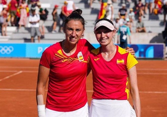 Sara Sorribes y Cristina Bucsa.