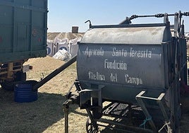 Era en La Armuña, con el cereal ya en sacos.